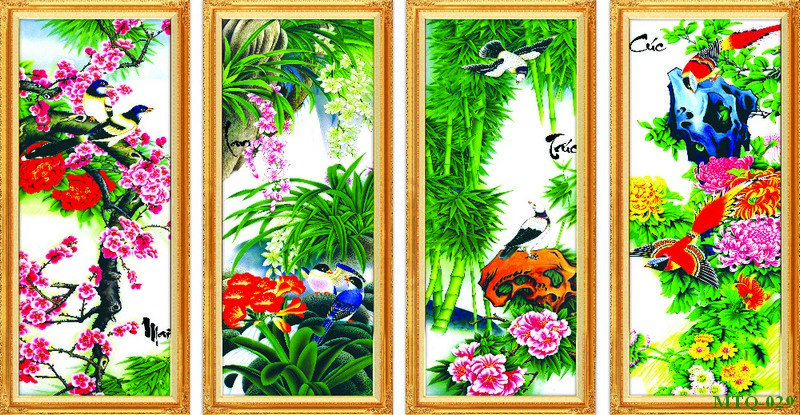 Tranh tứ quý MTQ-029